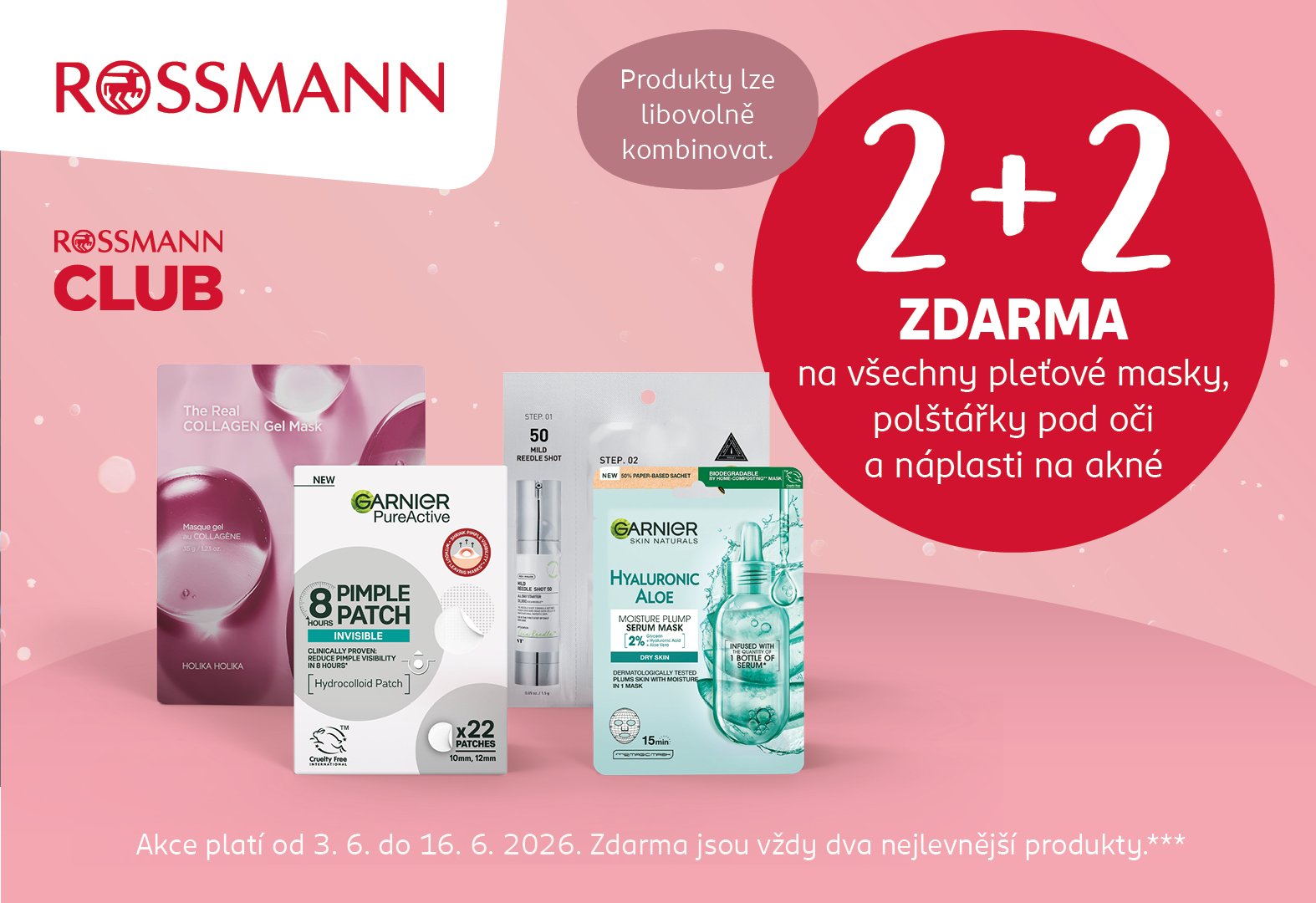 2+2 na všechny pleťové masky
